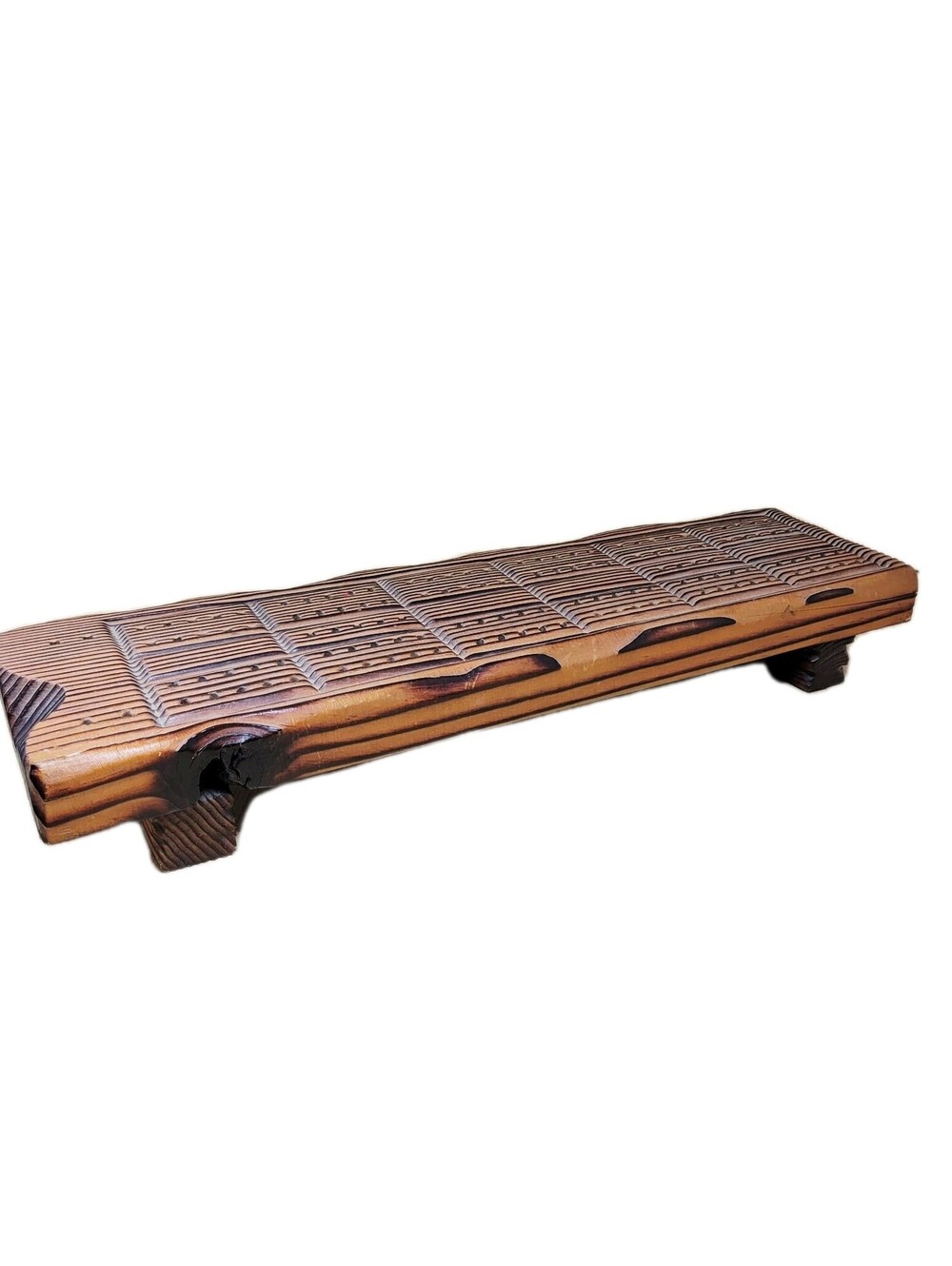Large Faux Wood Cribbage Board 21"